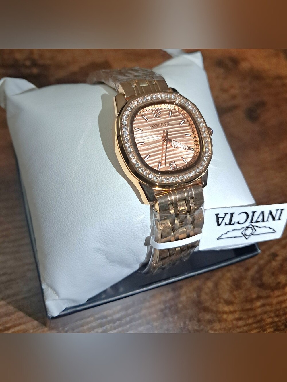 Invicta Women's Wildflower Rose Gold Crystal Bezel Watch